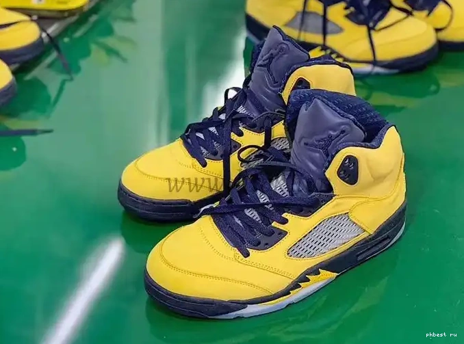 to V Amarillo Air Jordan ship SP GOD Inspire materials Navy 5 Retro Michigan retail PK ready 0610